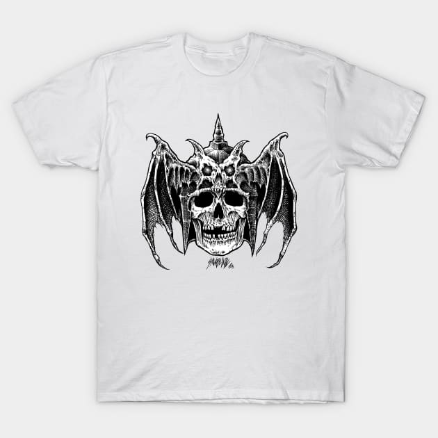 Dragon Skull Warrior T-Shirt by sawblade666